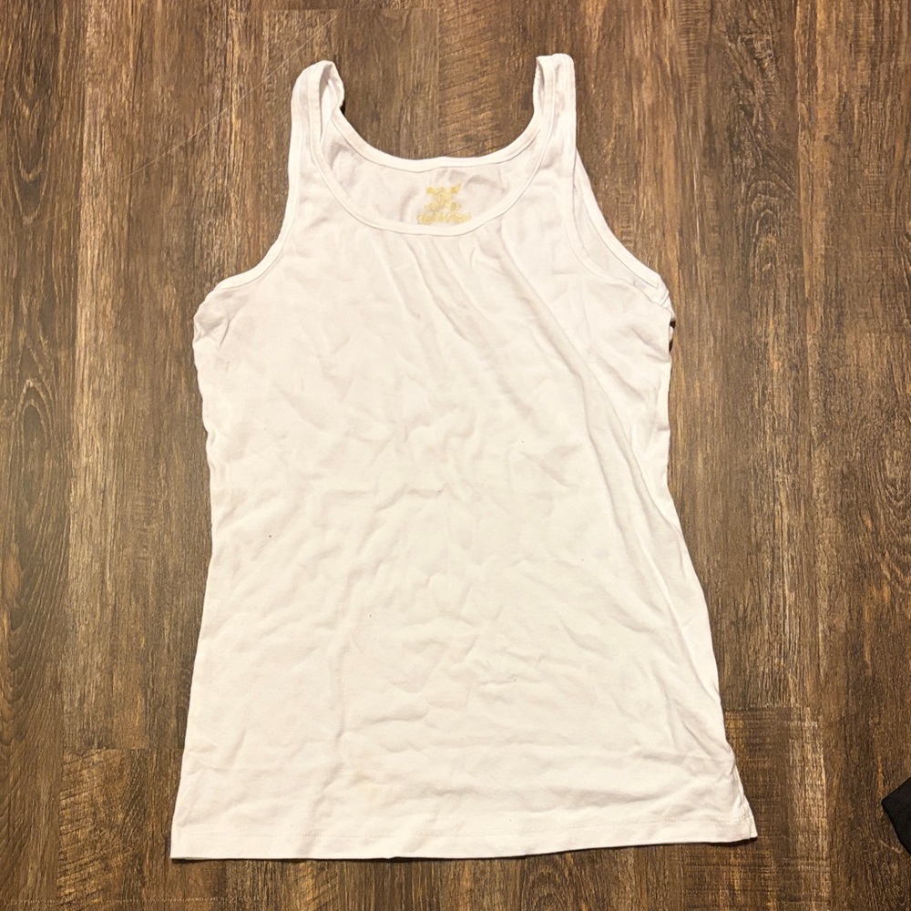 Faded Glory Classic White Tank Top